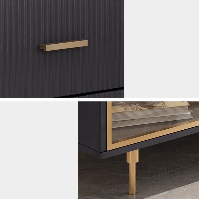 Table à buffet de buffet à manger glamour avec armoires et tiroirs