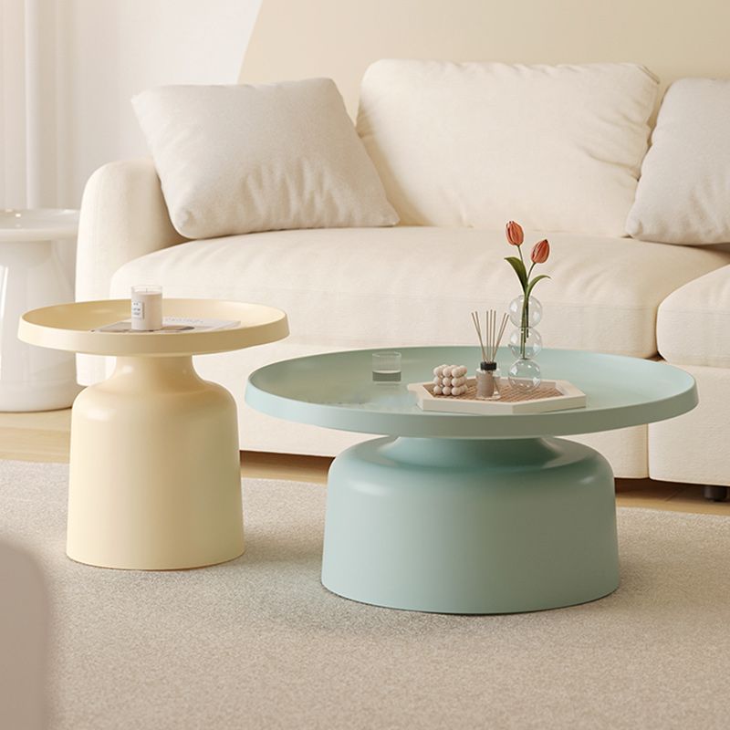 Contemporary Corner Table Metal Round Pedestal Accent Side Table Clearhalo 'Coffee & Accent Tables' 'End & Side Tables' 'end_side_tables' 'furn' 'furn_end_side_tables' 'Furniture' 'Living Room Furniture' 1200x1200_308157d7-ed30-44a5-930c-0b849a810160