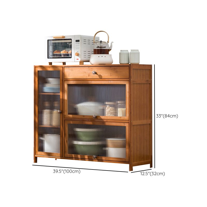 Zeitgenössischer Sideboardschrank Bambus Sideboard mit Türen für Küche