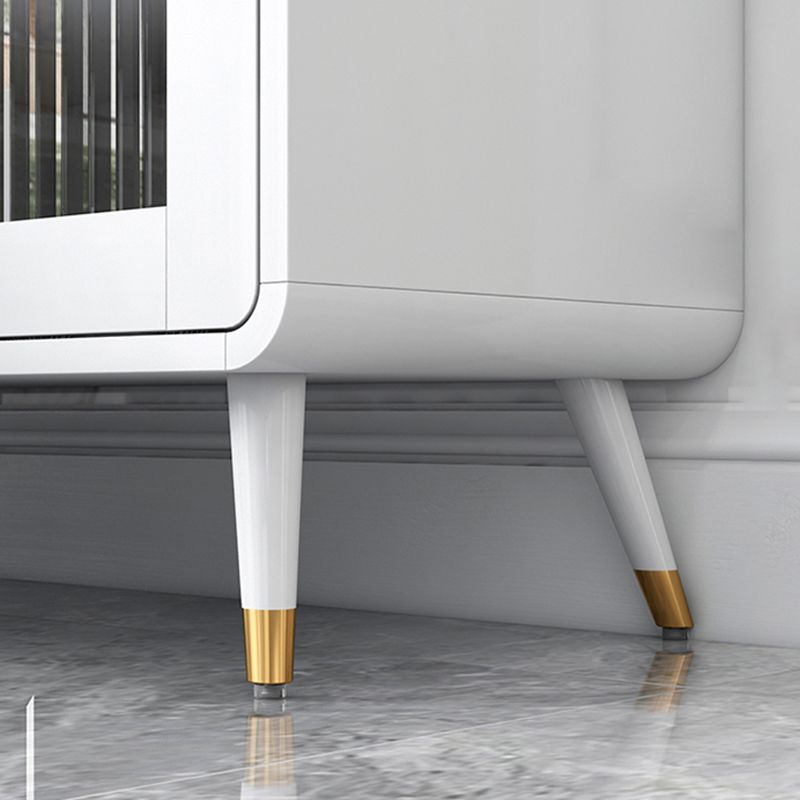 Buffet de comedor de piedra de estilo glam para gabinetes y cajones