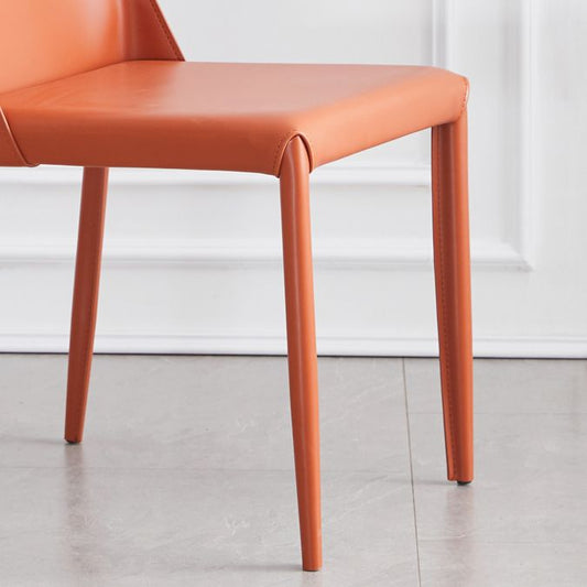 Modern Metal Dining Room Chairs Armless Leather Dining Chair for Restaurant Clearhalo ' kitchen&dining_furn' 'Dining Chairs' 'Dining Tables & Seating' 'dining_chair' 'furn' 'furn_dining_chair' 'Furniture' 'furniture_dining_chair' 'Kitchen & Dining Furniture' 'kitchen' 1200x1200_3083cbda-9598-4f88-8368-d06ca04ebd26