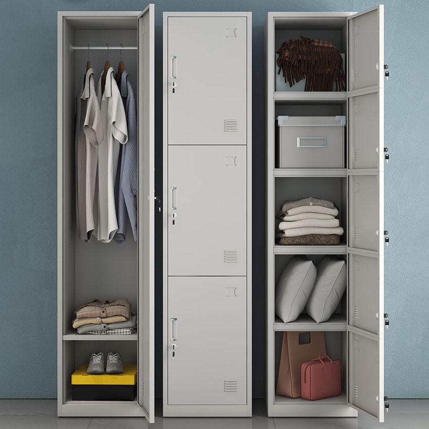 Eigentijdse metalen garderobe kast scharnierende garderobe armoire voor thuis