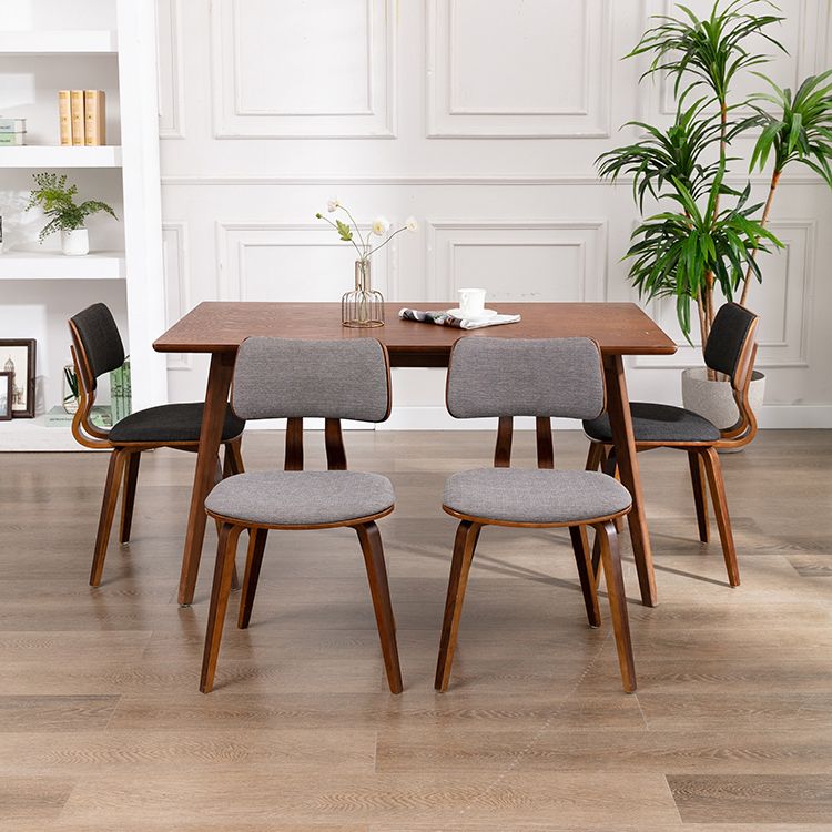 Contemporary Home Side Chair Open Back Upholstered Wood Dining Room Chair Clearhalo ' kitchen&dining_furn' 'Dining Chairs' 'Dining Tables & Seating' 'dining_chair' 'furn' 'furn_dining_chair' 'Furniture' 'furniture_dining_chair' 'Kitchen & Dining Furniture' 'kitchen' 1200x1200_30872308-dc18-4350-a4c1-dcbfbd0d3a6a