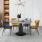 Extendable Round Dining Table Modern Sintered Stone Top Table with Black Pedestal Clearhalo ' dining_table' 'Dining Tables & Seating' 'Dining Tables' 'furn' 'furn_dining_table' 'Furniture' 'furniture_dining_table' 'Kitchen & Dining Furniture' 'kitchen&dining_furn' 'kitchen' 'kitchen_dining_table' 1200x1200_308a68a8-608c-4db6-acad-c6b05e97227c