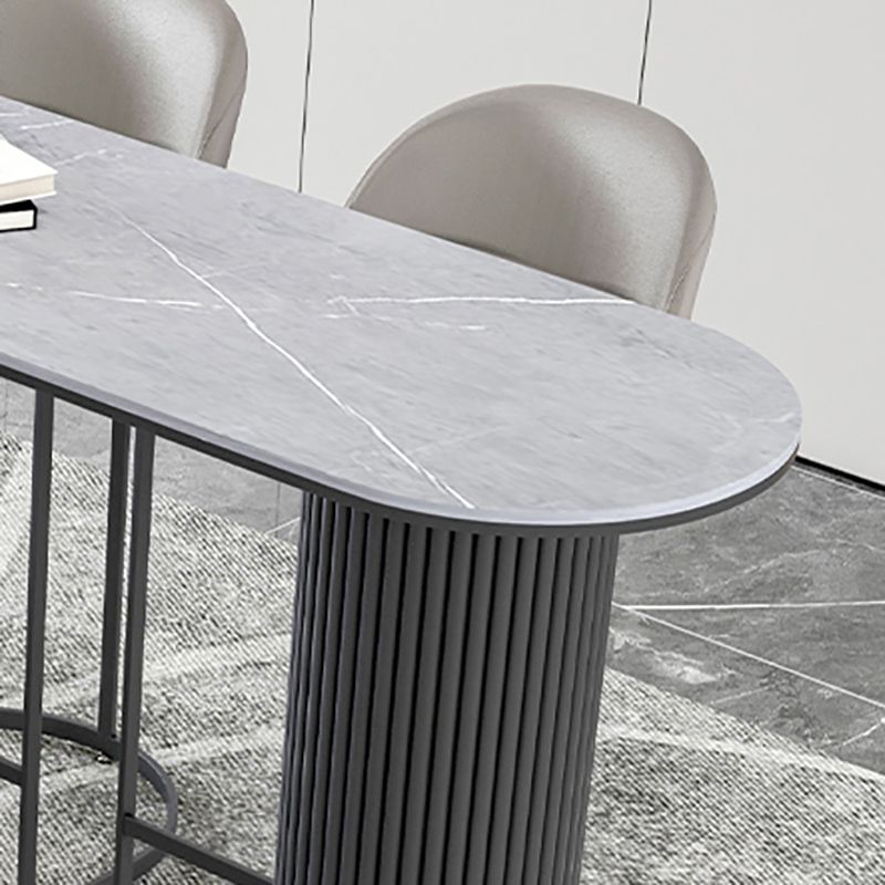 41.3-inch Stone Top Table Modern Style Bistro Pub Table for Living Room Clearhalo 'Bar Furniture' 'Bar Tables' 'bar_tables' 'furn' 'furn_bar_tables' 'Furniture' 'Kitchen & Dining Furniture' 1200x1200_308bf5fc-808f-4e62-9f90-f27fd3a1257a