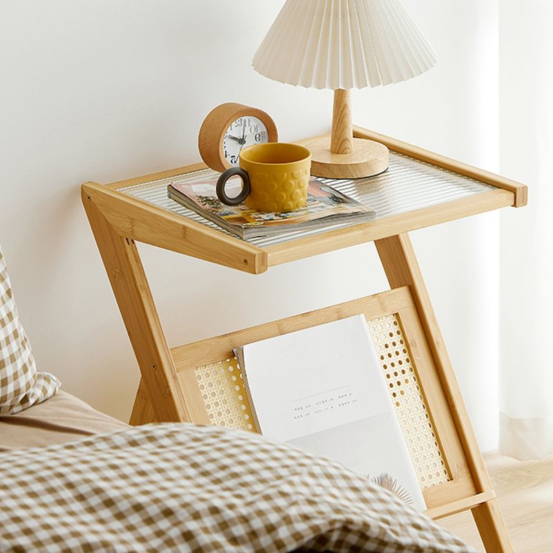 14" Wide Contemporary Corner Table Clear Rectangular Side Table Clearhalo 'Coffee & Accent Tables' 'End & Side Tables' 'end_side_tables' 'furn' 'furn_end_side_tables' 'Furniture' 'Living Room Furniture' 1200x1200_308c7bb6-db07-4618-b902-ce5b1012e22c