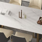 1/4/5/6/7 Pieces Dining Chairs Set White Sintered Stone Dining Table Set for Home Use Clearhalo 'Dining Room Sets' 'Dining Tables & Seating' 'dining_room_set' 'furn' 'furn_dining_room_set' 'Furniture' 'furniture_dining_room_set' 'Kitchen & Dining Furniture' 1200x1200_308c9110-f121-4ef3-9ebd-beac802ba9a9