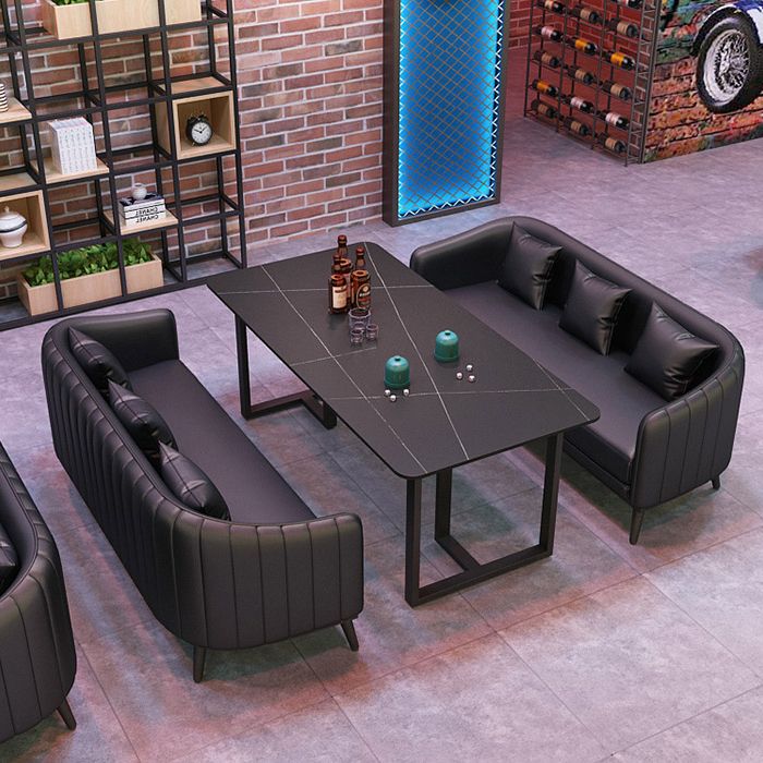 Industrial Style Dinner Room Kitchen Table Metal Base Table for Dinning Room Clearhalo ' dining_table' 'Dining Tables & Seating' 'Dining Tables' 'furn' 'furn_dining_table' 'Furniture' 'furniture_dining_table' 'Kitchen & Dining Furniture' 'kitchen&dining_furn' 'kitchen' 'kitchen_dining_table' 1200x1200_308d1974-5595-45a4-ba69-a96a281f1d6b