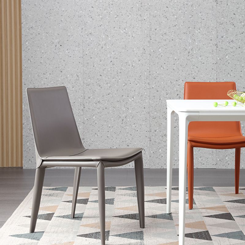 Faux Leather Dining Room Chair Modern Upholstered Dining Side Chair
