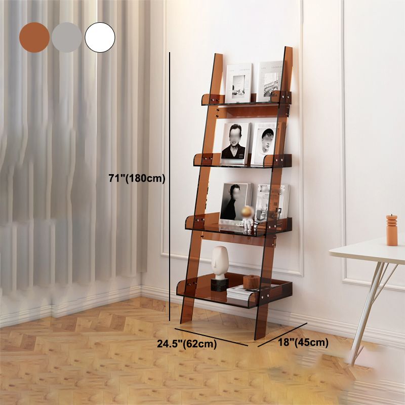 Scandinavian Style Shelf Bookcase Acrylic Bookcase for Office and Home Clearhalo 'Bookcases' 'furn' 'furn_bookcases' 'Furniture' 'furniture_bookcases' 'kitchen' 'kitchen_bookcases' 'Living Room Furniture' 'Office Furniture' 1200x1200_308e484f-2cb2-4db3-b165-53b444c2d675