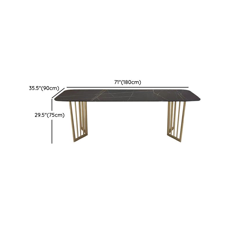 Rectangular Dining Table Set 1/2/5/7 Pieces Metal Dinette Set for Kitchen Clearhalo 'Dining Room Sets' 'Dining Tables & Seating' 'dining_room_set' 'furn' 'furn_dining_room_set' 'Furniture' 'Kitchen & Dining Furniture' 1200x1200_308ff6a0-421a-410c-a2a2-1ab4ee34f661