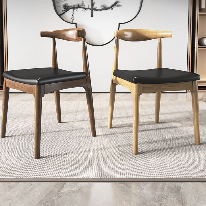 Industrial Armless Dining Chairs Solid Wood Open Back Side Chair Clearhalo 'Dining Chairs' 'Dining Tables & Seating' 'dining_chair' 'furn' 'furn_dining_chair' 'Furniture' 'Kitchen & Dining Furniture' 1200x1200_30901ddb-f900-47b0-957a-e0cd7d776625