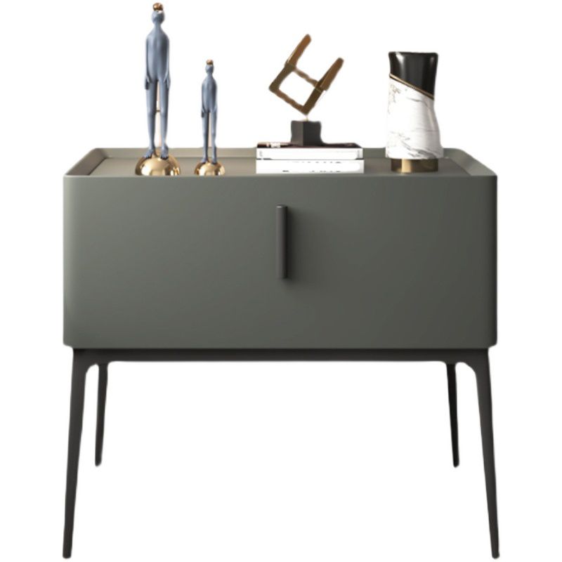 Table de nuit en bois moderne 18,8 "de nuit de haut avec 1 dessinateur