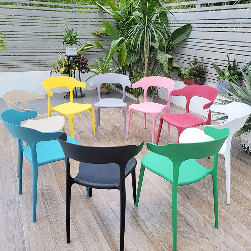Glam Style Dining Chairs Plastic Dining Armless Side Chair for Kitchen (Set of 4) Clearhalo ' kitchen&dining_furn' 'Dining Chairs' 'Dining Tables & Seating' 'dining_chair' 'furn' 'furn_dining_chair' 'Furniture' 'furniture_dining_chair' 'Kitchen & Dining Furniture' 'kitchen' 1200x1200_3092a8a2-9865-47d2-b41d-107068b34454
