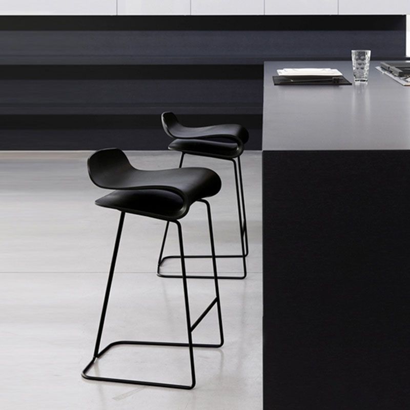 Nordic Stainless Steel Barstool Simple Indoor Tall Stool with Plastic Seat Clearhalo 'Bar Furniture' 'Bar Stools' 'bar_stools' 'furn' 'furn_bar_stools' 'furniture_bar_stools' 'Kitchen & Dining Furniture' 'kitchen&dining_furn' 'kitchen' 'kitchen_furn' Furniture' 1200x1200_3093eb1f-99f5-4a31-bb6b-17df5f6f7158
