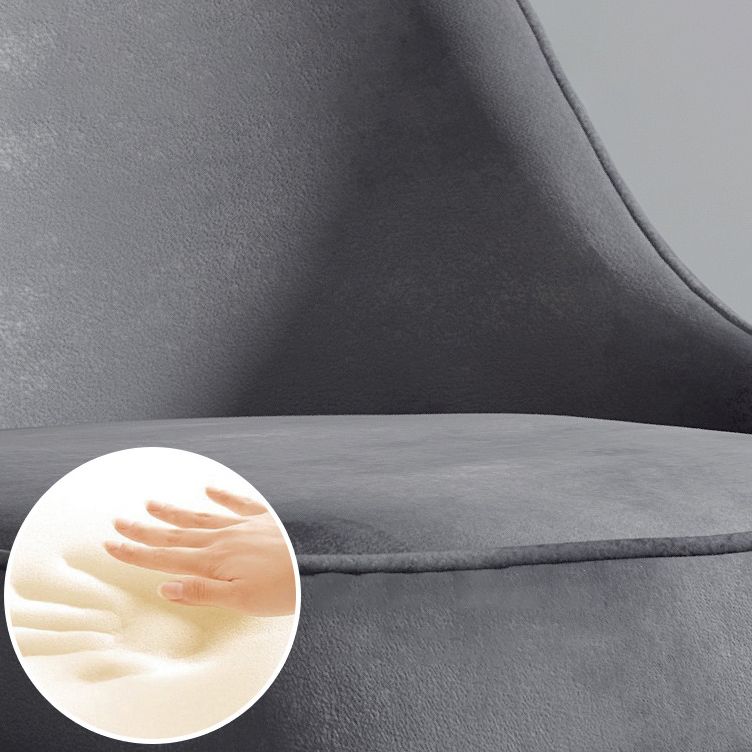 Nordic Style Upholstered Armless Dining Chairs Solid Back Chairs Clearhalo 'Dining Chairs' 'Dining Tables & Seating' 'dining_chair' 'furn' 'furn_dining_chair' 'Furniture' 'furniture_dining_chair' 'Kitchen & Dining Furniture' 1200x1200_3094d885-c414-46c0-8b13-ac75ebd65d43