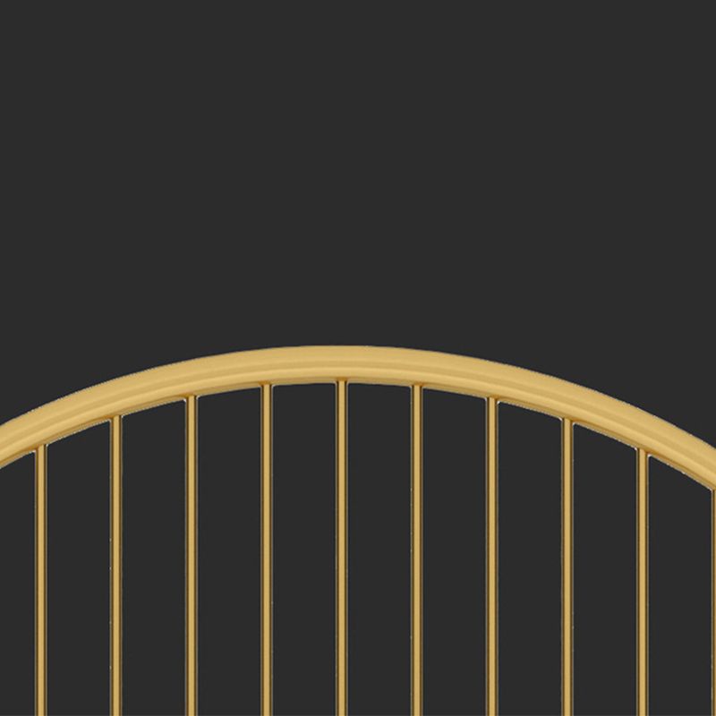 Letto a frammento di colore a cornice a cornice a cornice massiccio in metallo con gambe dora personalizzate