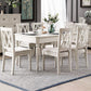 Rectangle 4 Legs Mid-Century Dining Table White Tone Fixed Table of Solid Wood Clearhalo ' dining_table' 'Dining Tables & Seating' 'Dining Tables' 'furn' 'furn_dining_table' 'Furniture' 'furniture_dining_table' 'Kitchen & Dining Furniture' 'kitchen&dining_furn' 'kitchen' 'kitchen_dining_table' 1200x1200_309678cc-ced2-4a1d-8bbd-bf2d88c26cb7