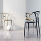 Contemporary Style Plastic Dining Chair Wishbone Back Chair for Kitchen Clearhalo ' kitchen&dining_furn' 'Dining Chairs' 'Dining Tables & Seating' 'dining_chair' 'furn' 'furn_dining_chair' 'Furniture' 'furniture_dining_chair' 'Kitchen & Dining Furniture' 'kitchen' 1200x1200_3097249c-e62f-4eca-8164-57a6ff32dfbf