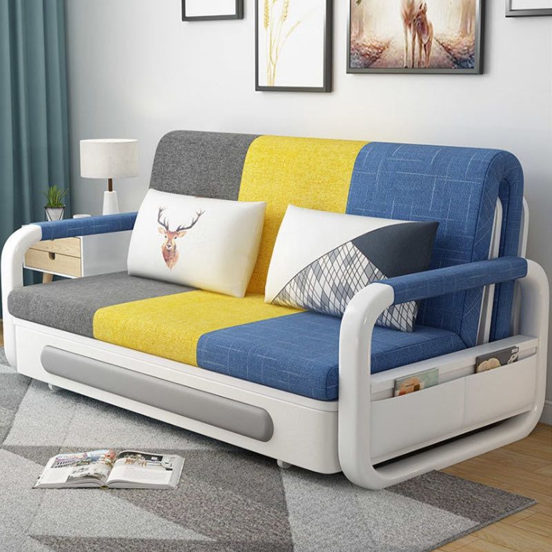 Canapé de bras carré à linge lavable canapé pliable standard pour le salon