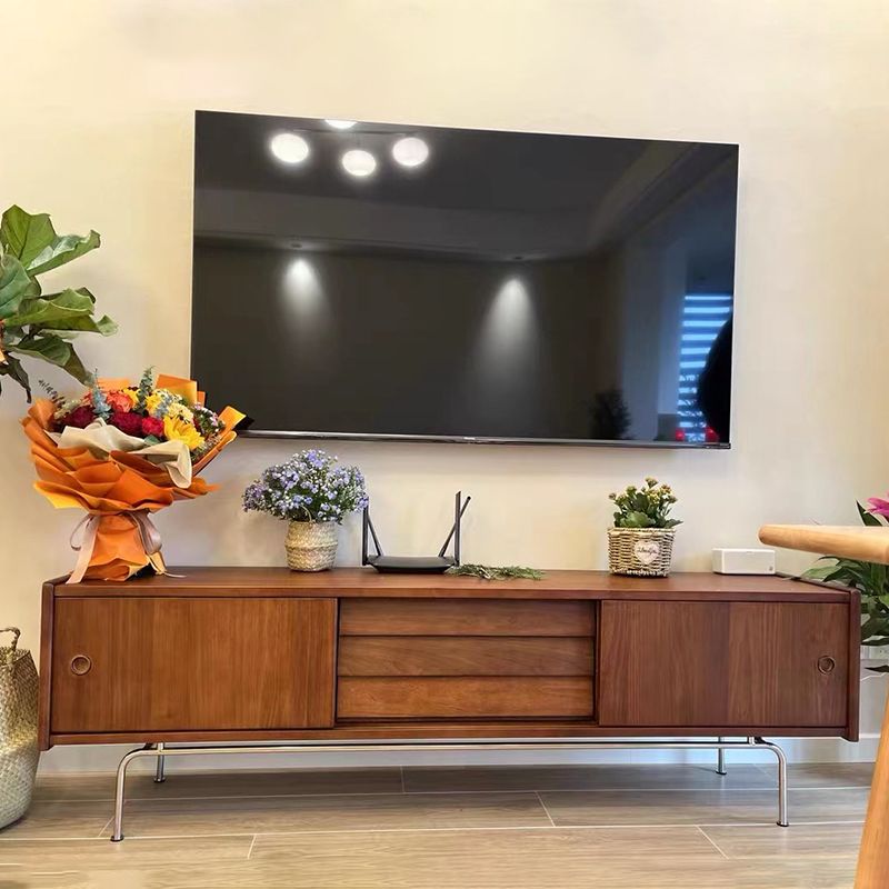 Traditional Brown TV Media Stand with Drawers Wood TV Stand Console Clearhalo 'furn' 'furn_tv_stands_entertainment_centers' 'Furniture' 'Living Room Furniture' 'TV Stands & Entertainment Centers' 'TV Stands & Media Storage Furniture' 'tv_stands_entertainment_centers' 1200x1200_309baf55-a33e-402d-82c9-384ea57cb365