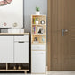 Scratch Resistant Accent Cabinet with 0/1/2 Drawers and Shelves
