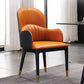 Contemporary Design Leather Dining Side Chair Solid Back Arm Chair for Home Use Clearhalo ' kitchen&dining_furn' 'Dining Chairs' 'Dining Tables & Seating' 'dining_chair' 'furn' 'furn_dining_chair' 'Furniture' 'furniture_dining_chair' 'Kitchen & Dining Furniture' 'kitchen' 1200x1200_309fa2d3-2415-428f-bd6c-fc50d8433a54