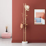 Marble Base Coat Hanger Metal Standing Entry Hall Tree with 8 Hooks Clearhalo 'Entry & Mudroom Furniture' 'furn' 'furn_hall_tree_coat_racks' 'Furniture' 'Hall Trees & Coat Racks' 'hall_tree_coat_racks' 1200x1200_30a0ae82-e1ff-4e44-808f-2688aaef3ff6
