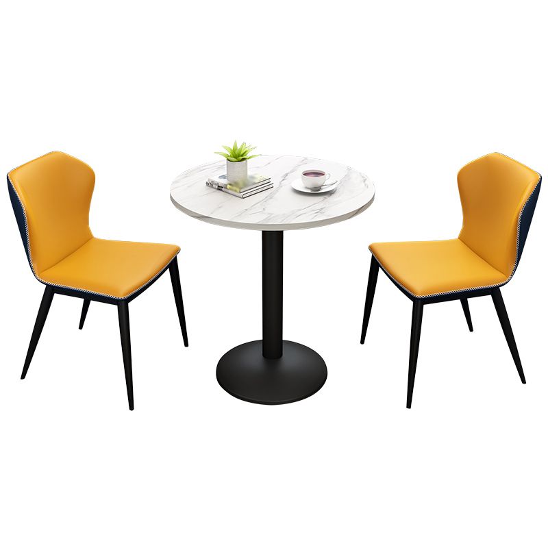 Traditional Luxury Dining Table Round Stone Dining Site Table,23.6"L x 23.6"W x 29.1"H Clearhalo ' dining_table' 'Dining Tables & Seating' 'Dining Tables' 'furn' 'furn_dining_table' 'Furniture' 'furniture_dining_table' 'Kitchen & Dining Furniture' 'kitchen&dining_furn' 'kitchen' 'kitchen_dining_table' 1200x1200_30a17e49-e3f6-4ca7-9764-edcffb02cf30