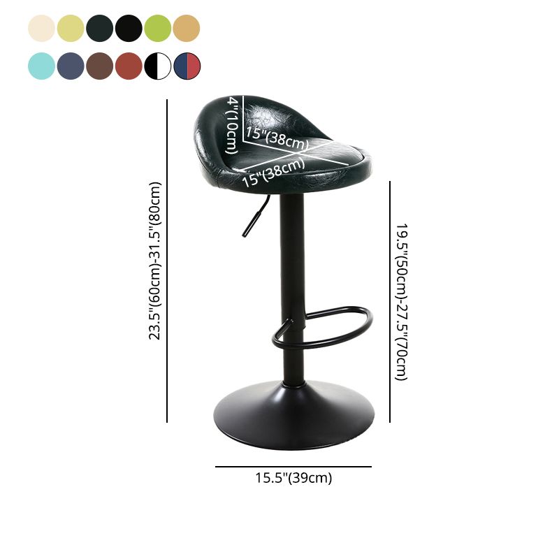 Industrial Metal Adjustable Swivel Barstool with Cushion 32" Height Bar Stool 1 Piece Clearhalo 'Bar Furniture' 'Bar Stools' 'bar_stools' 'furniture_bar_stools' 'Kitchen & Dining Furniture' 'kitchen&dining_furn' 'kitchen' 'kitchen_furn' Furniture' 1200x1200_30a3c3cb-be9e-4b43-98b5-b8b420ba4801