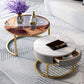 Round Nesting Coffee Table Set Round Frame Coffee Table with Drawer Clearhalo 'Coffee & Accent Tables' 'Coffee Tables' 'coffee_tables' 'furn' 'furn_coffee_tables' 'Furniture' 'Living Room Furniture' 1200x1200_30a4c70c-6d35-49fe-9ede-0bc8355f2401