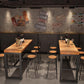 Modern 1/4/6/7 Pieces Bar Table Set Rectangle Wood Counter Table with High Stools for Cafe Clearhalo 'Bar Furniture' 'furn' 'furn_home_bar_bar_sets' 'Furniture' 'Home Bars & Bar Sets' 'home_bar_bar_sets' 'Kitchen & Dining Furniture' 1200x1200_30a6a82c-233e-4088-8d86-4bf2275e38ed