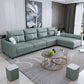 Faux Leather Sectional Sofa ,37.4" Tall Square Arm Sectional Sofa Clearhalo 'furn' 'furn_sectionals' 'Furniture' 'Living Room Furniture' 'Sectionals' 1200x1200_30a7e473-29b7-4be0-b05c-833b2e802a90