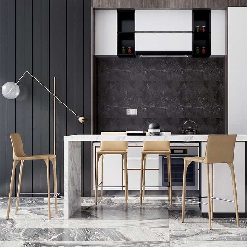 Faux Leather Upholstered Dining Stools Low Back Dining Stools Clearhalo 'Bar Furniture' 'Bar Stools' 'bar_stools' 'furn' 'furn_bar_stools' 'Furniture' 'Kitchen & Dining Furniture' 1200x1200_30a8a520-a98c-4169-a969-5f56806ea7b7