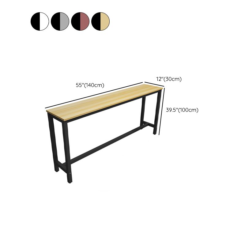 Modern Style Rectangle Wood Bar Height Pub Table for Dining Room Clearhalo 'Bar Furniture' 'Bar Tables' 'bar_tables' 'furn' 'furn_bar_tables' 'Furniture' 'Kitchen & Dining Furniture' 1200x1200_30ab5e8d-ba5c-4f8b-869e-b55c86e90e05