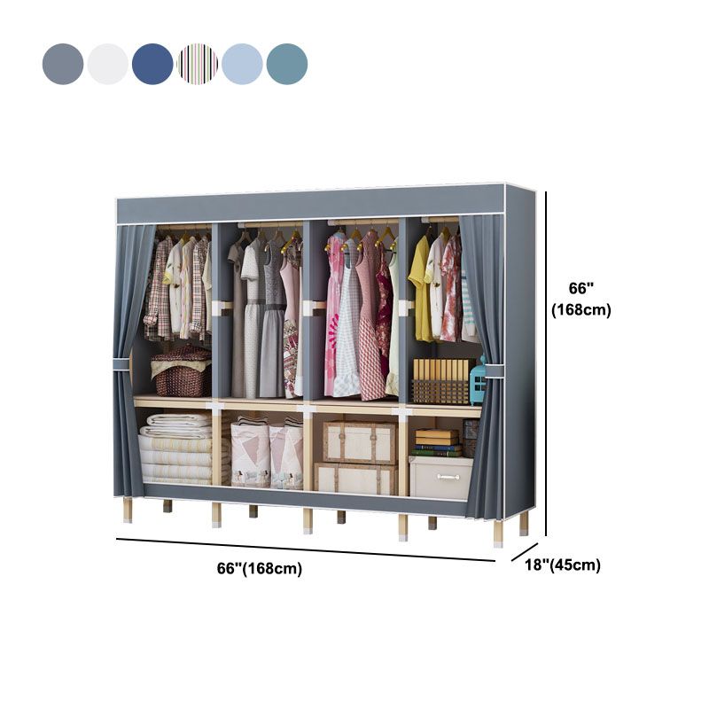 Hedendaagse stijl Solid Wood Garderobe 1-Drawer Garderobe Closet voor thuis