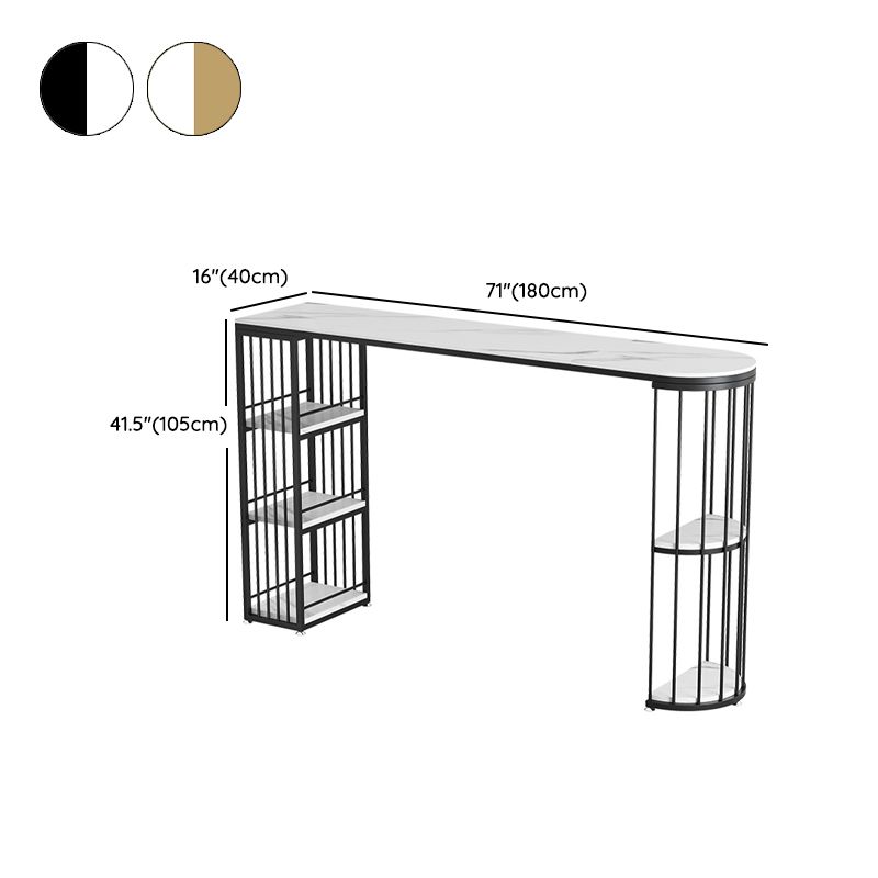 Juego de bar Glam Style, mesa de bar de piedra de 1/2/3 piezas con taburetes con respaldo de escalera