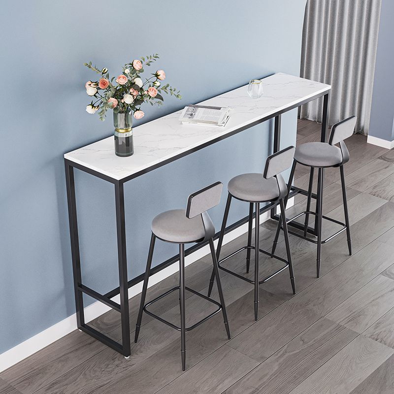 Industrial Armless Backrest Counter Stool Iron Milk Tea Shop Bar Stool with Cushion Clearhalo 'Bar Furniture' 'Bar Stools' 'bar_stools' 'furn' 'furn_bar_stools' 'Furniture' 'furniture_bar_stools' 'Kitchen & Dining Furniture' 1200x1200_30acbdca-b93e-4143-ae67-30794dc8396d