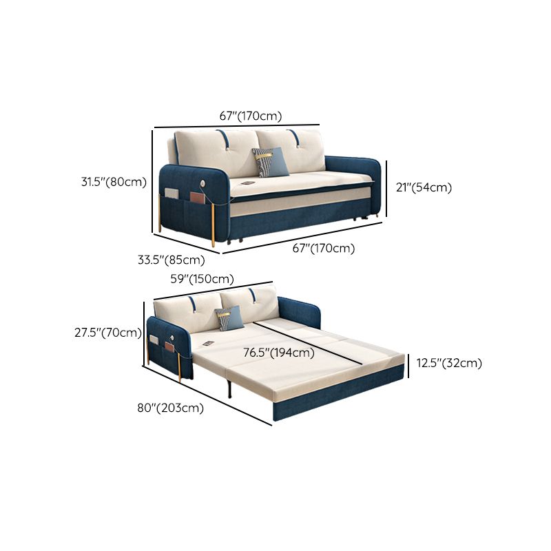 Divani convertibili glam cuscino per le braccia svasati di divano