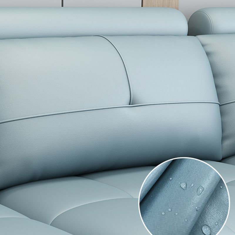 Flared Arm Sectional with Adjustable Headrest and Pocket Storage for Living Room Clearhalo 'furn' 'furn_sectionals' 'Furniture' 'Living Room Furniture' 'Sectionals' 1200x1200_30ad118c-a8e4-40d7-8bde-e77df1219802