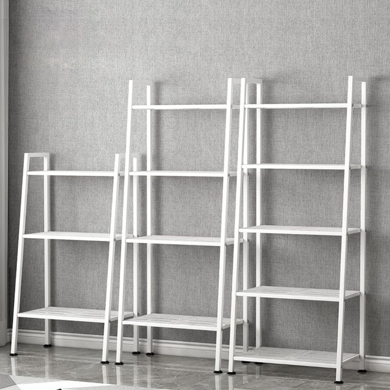 Modern Style Ladder Bookshelf Open Back Metal Bookcase for Home Clearhalo 'Bookcases' 'furn' 'furn_bookcases' 'Furniture' 'Office Furniture' 1200x1200_30aedf5a-a607-4da1-9948-f2a459499547