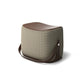Modern PU Leather Sherpa Pouf Contrast Color especializado para desvanecer el reposapiés otomano resistente