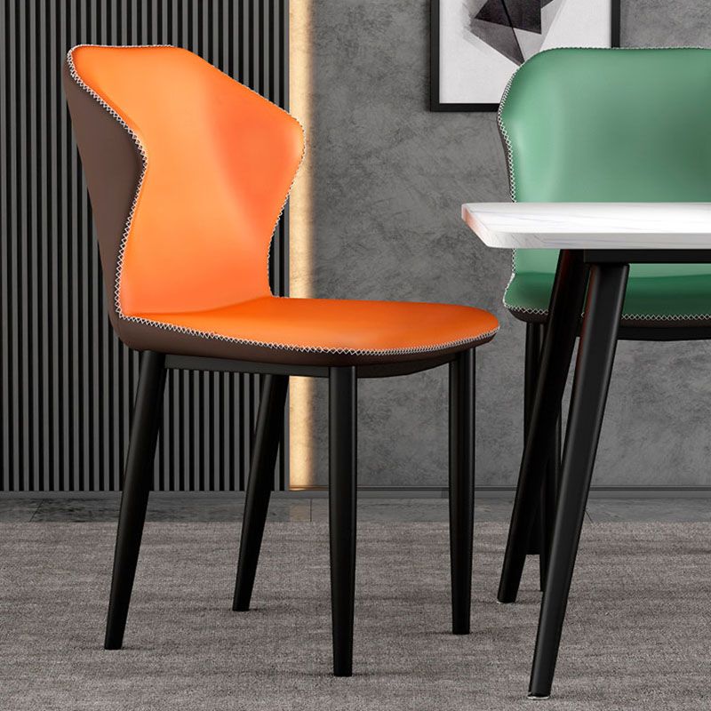 Industrial Style Wingback Chairs PU Leather Dining Chairs for Kitchen Clearhalo ' kitchen&dining_furn' 'Dining Chairs' 'Dining Tables & Seating' 'dining_chair' 'furn' 'furn_dining_chair' 'Furniture' 'furniture_dining_chair' 'Kitchen & Dining Furniture' 'kitchen' 1200x1200_30af9542-ac0b-42e6-be28-36639a4b38d0