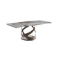 Glam Sintered Stone Dining Table Dining Rectangle Table with Metal Leg Clearhalo 'Dining Tables & Seating' 'Dining Tables' 'dining_table' 'furn' 'furn_dining_table' 'Furniture' 'Kitchen & Dining Furniture' 1200x1200_30afa3a0-6899-4a6b-b1d5-e0e05c55e98f
