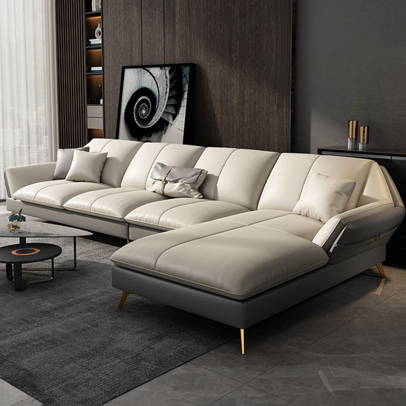 Collapsible Armrest Cushioned Backrest Sofa Bed Sponge Padded Sofa Clearhalo 'furn' 'furn_sectionals' 'Furniture' 'Living Room Furniture' 'Sectionals' 1200x1200_30b2790d-8ef5-49bd-88d9-751b0b5c3c0a