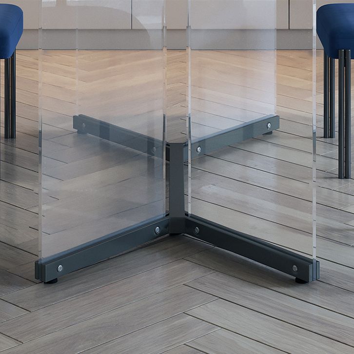 Modern Style White Dining Table Rectangle Sintered Stone Table with Acrylic Base Clearhalo ' dining_table' 'Dining Tables & Seating' 'Dining Tables' 'furn' 'furn_dining_table' 'Furniture' 'furniture_dining_table' 'Kitchen & Dining Furniture' 'kitchen&dining_furn' 'kitchen' 'kitchen_dining_table' 1200x1200_30b58971-e653-4fed-b631-2e55760492fd