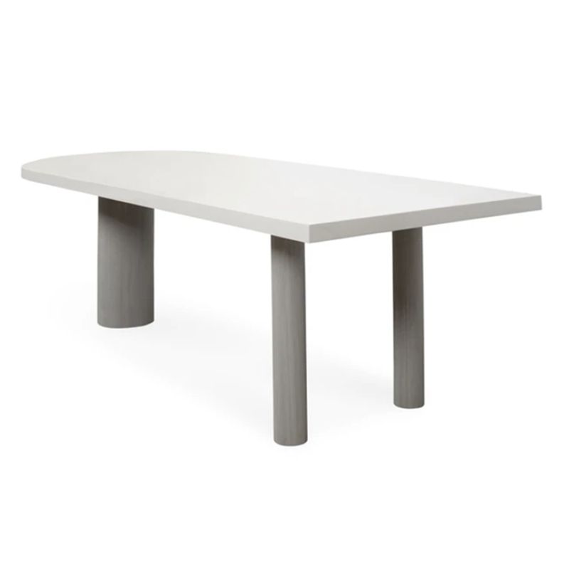 Free Form Modern Dining Table White Tone Fixed Table with 3 Legs for Dining Room Clearhalo ' dining_table' 'Dining Tables & Seating' 'Dining Tables' 'furn' 'furn_dining_table' 'Furniture' 'furniture_dining_table' 'Kitchen & Dining Furniture' 'kitchen&dining_furn' 'kitchen' 'kitchen_dining_table' 1200x1200_30b74842-b70e-4fec-a4a9-e8ebbc8453db