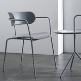 Industrial Metal Balcony Arm Chair Matte Finish Open Back Dining Chair (Set of 4) Clearhalo ' kitchen&dining_furn' 'Dining Chairs' 'Dining Tables & Seating' 'dining_chair' 'furn' 'furn_dining_chair' 'Furniture' 'furniture_dining_chair' 'Kitchen & Dining Furniture' 'kitchen' 1200x1200_30b78442-00c5-48f9-a09b-8b5f38ae9b61