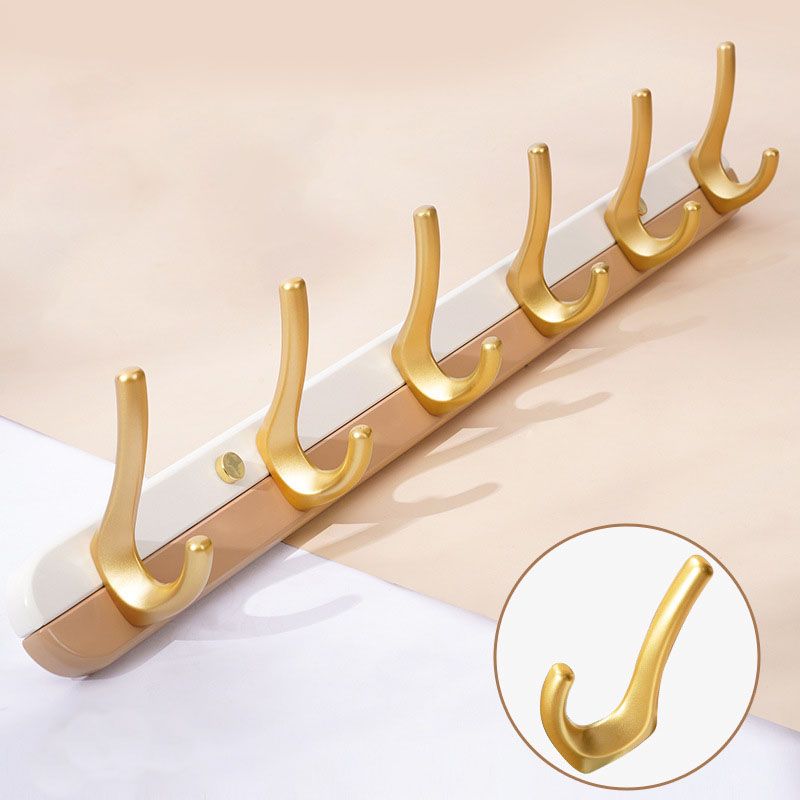 Metal and Wood Coat Hanger Modern Minimalist Home Wall Hanging Coat Rack Clearhalo 'Entry & Mudroom Furniture' 'furn' 'furn_hall_tree_coat_racks' 'Furniture' 'Hall Trees & Coat Racks' 'hall_tree_coat_racks' 1200x1200_30b7dee2-4f00-4176-8ff4-ca58087fe23a