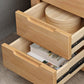 Moderno comodino a letto in legno massiccio Scaffale a 2 cassetti incluso da 22 pollici H comodino con gambe